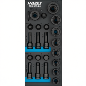 Hazet 1/2'' <b>Impact</b> <b>Socket</b> Set 24-Piece Collection - Product Image 2