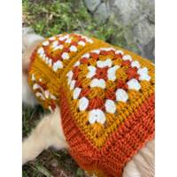 Pull pour chien en crochet fait main, de luxe, avec éléments réfléchissants, coupe personnalisée, vêtements de Noël personnalisés pour animaux de compagnie, toutes races, hiver