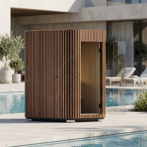 Nueva <span class=keywords><strong>Sauna</strong></span> Tradicional para 2 Personas, para Exteriores, con Asientos Reclinables, para Jardín, con Sistema de Ventilación Optimizado, Redonda - Product Image 1