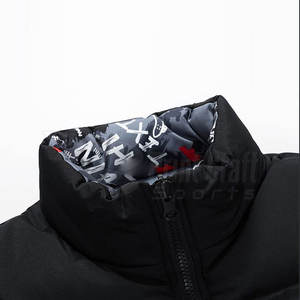 Chaqueta de Invierno Ajustada para Hombre de Alta Calidad, con Logotipo Personalizado, Patrón de Letras, Estilo Urbano, Tela de Lona, Servicio OEM - Product Image 3
