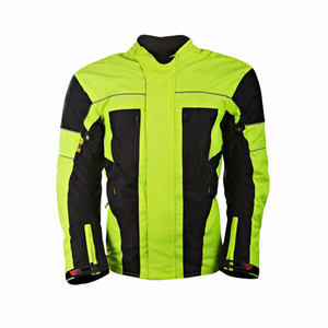 Hot Selling CE Approved Black/Neon Motorcycle <b>Jacket</b> Waterproof & Windproof Sportswear with Armoured Protection for <b>Bikers</b> - Product Image 1