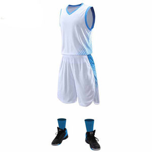 Uniforme de basket-ball sans manches avec logo personnalisé, vêtements d'équipe de haute qualité pour adultes, ensembles imprimés, vêtements de sport respirants - Product Image 4