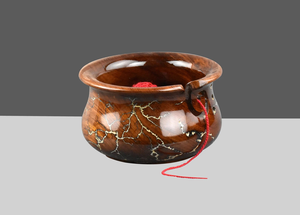 Bol en fil de palissandre fait main Lichtenberg conception fractale incrustation de résine cadeau de Noël fonctionnel et cadeau de fête des mères - Product Image 3