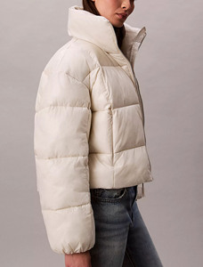 Veste polaire surdimensionnée brillante de qualité supérieure avec logo personnalisé nouveau design de vestes imperméables à glissière respirantes veste à bulles d'hiver - Product Image 6