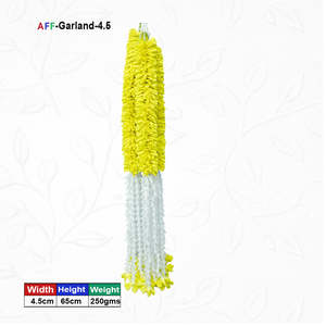 พวงมาลัยดอกไม้ประดิษฐ์ขอบพลาสติก AFF-Garland-4.5 ราคา 1600 รูปี/10 ชิ้น - Product Image 1