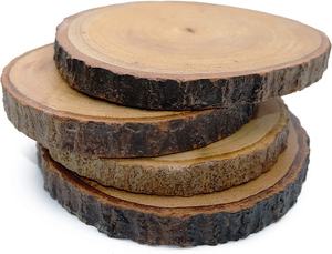 Vente en gros de sous-verres en bois naturel de style classique sous-verres écologiques pour tasses à thé noires avec absorbant l'eau en écorce - Product Image 2