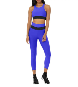 Precio de fábrica Fitness Logo personalizado Tallas grandes Cintura alta Transpirable Levantamiento de glúteos Control de barriga Yoga Gimnasio Fitness Set Mujeres - Product Image 1