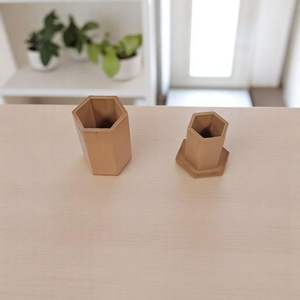 Porte-cure-dents en bois naturel avec couvercle, fait à la main, écologique, organisateur de cure-dents pour la cuisine, la table à manger, le restaurant - Product Image 2