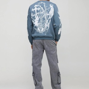 Sudadera con Capucha Personalizada Unisex, Cuello Redondo, Manga Larga, 100% Algodón, Impermeable, con Cuentas, Elegante, Invierno, Estampado Digital - Product Image 2