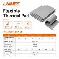 Coussin thermique en silicone à haute conductivité thermique personnalisé pour module de batterie de véhicule électrique