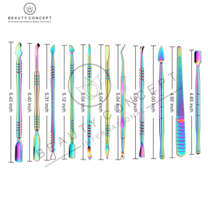 Empujador de cutículas de uñas con su propio logotipo, uso de salón de buena calidad para el cuidado de las uñas, removedor de piel muerta, empujador de cutículas de acero, respetuoso con el medio ambiente - Product Image 2