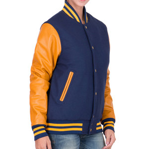 High Quality Women's Cropped Varsity <b>Jacket</b> Breathable Chenille Embroidery <b>Patches</b> Custom Baseball Logo OEM Manufacturer - Product Image 4