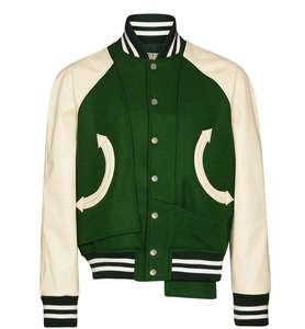 Blouson d'aviateur adulte conçu sur mesure Varsity Vintage surdimensionné Style Letterman vestes d'hiver Logos privés grande taille fourrure de mouton - Product Image 3
