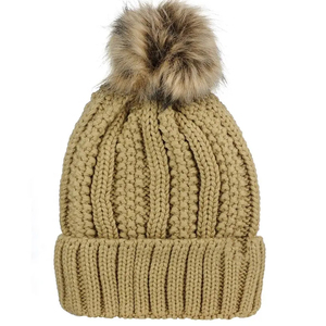 Chapeaux d'hiver unisexe personnalisés à haute élasticité bonnets tricotés épais 100% acrylique respirant à la mode affaires Applicable en gros - Product Image 1