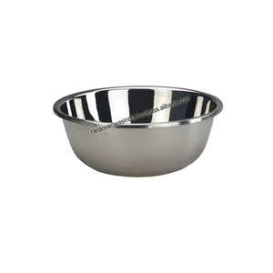 Vente en gros d'usine de bols à mélanger en acier inoxydable faits à la main bol rond en métal pour la cuisine et le service - Product Image 6