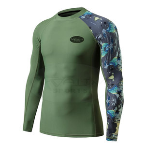 Gimnasio Fitness Wear Venta caliente Rash Guard Impresión personalizada Hombres Rash Guard Slim Fit Hombres Rash Guard - Product Image 3