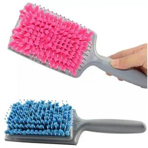 Lohas Microfibra Absorbente de agua Cepillo para desenredar el cabello Masajeador de cuero cabelludo Cepillo para peinar el cabello para secado rápido - Product Image 5