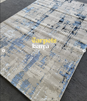 Tapis turcs modernes en polypropylène tissé jacquard à la machine, avec envers en jute de haute qualité, résistants aux taches, à poils longs