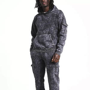 Chándal de lavado ácido para hombre hecho a medida con precio competitivo barato en el mejor material con su propio logotipo chándal de lavado ácido para hombre - Product Image 3