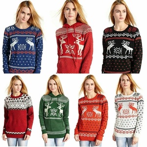 Suéter de mujer con longitud Regular Premium señoras adultos niñas alta calidad Feliz Navidad suéter chaqueta manga larga Año Nuevo - Product Image 3