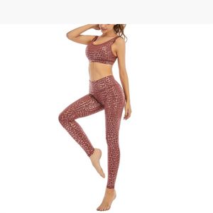 Ensemble de leggings de yoga taille haute et soutien-gorge de sport à dos nageur, imprimé numérique personnalisé, résistant aux chocs, pour sublimation, tenue de sport - Product Image 4