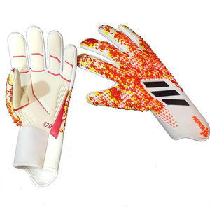Gants de gardien de but de football professionnel coupés gants d'entraînement sportif de paume plate pour des gants de gardien de but de football Logo personnalisé imprimé - Product Image 1