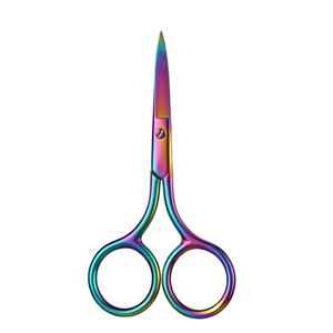 Ciseaux de beauté droits et pointus en acier inoxydable pour la taille des sourcils, des poils du nez, des pinces à épiler, outils de manucure et de maquillage - Product Image 1