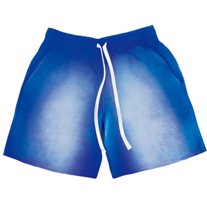 Pantalones Cortos de Hombre de Alta Calidad, Estilo Americano, Desgastados por el Sol, 100% Algodón, Vintage, con Estampado Personalizado, Lavado Ácido, Dobladillo con Pedrería, Color Sólido - Product Image 4