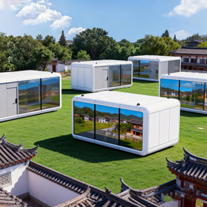 Design Elegante Moderno di Lusso Impermeabile Ecologico Mobile Apple Cabin Prefabbricata Capsula Spaziale Container Casa Camping - Product Image 1