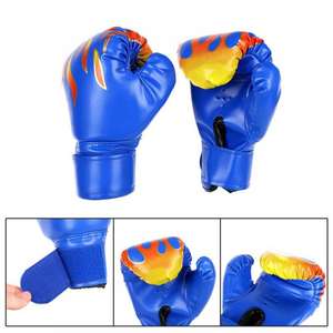 ถุงมือชกมวยสำหรับผู้ชายถุงมือหนัง PU สำหรับการฝึกซ้อมแบบมืออาชีพถุงมือเล่นกีฬา - Product Image 2