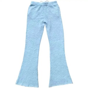 Logo personnalisé OEM Pantalon de jogging taille haute pour hommes avec poche plaquée Pantalon de survêtement évasé en mohair empilé Nouvelle tendance - Product Image 2