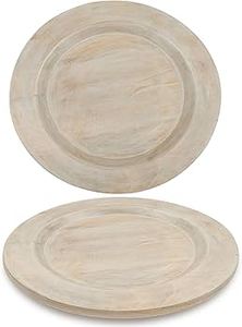 Assiette de présentation ronde en bois d'acacia de très bonne qualité, fabriquée à la main, pour la maison, l'hôtel, la table à manger, assiette de présentation décorative - Product Image 2