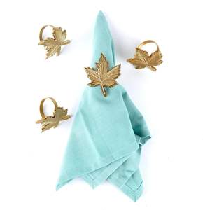 Rond de serviette décoratif écologique pour les mariages dîners festifs superbes motifs pour la décoration intérieure Arrangements de table de vacances - Product Image 3