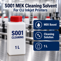 Solvant de nettoyage compatible Lei S001 MEK 1L pour imprimantes à jet d'encre CIJ