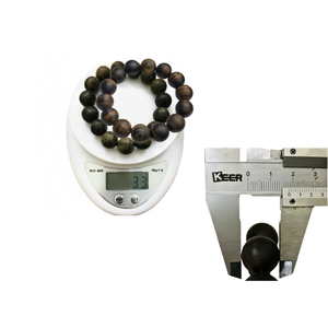 Pulsera de madera Oud hecha en Vietnam, cuentas naturales de 18MM, joyería budista, accesorio de moda, regalo para él, servicio OEM - Product Image 4