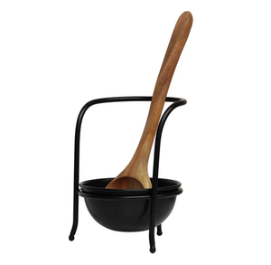 Cuchara de acero inoxidable, espátula, cucharón de sopa, cuchara de Metal, soporte para tapa de olla, estante, utensilio de cocina, descanso plateado y dorado - Product Image 5