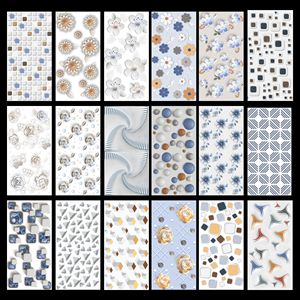 Carreaux vitrifiés polis antidérapants de la série 3D moderne 600x1200 mm pour salon, villa, appartement, extérieur, adhésif facile - Product Image 2