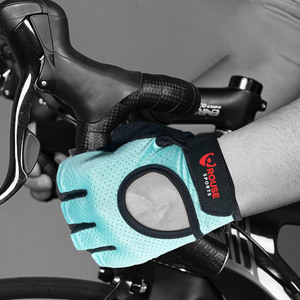 Guantes Deportivos Transpirables Antideslizantes de Medio Dedo, Guantes de Gimnasio Personalizados para Hombres y Mujeres, Guantes de Entrenamiento y Levantamiento de Pesas - Product Image 4