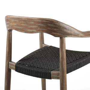 Chaise de salle à manger de haute qualité avec cadre en teck massif, confortable et idéale pour les restaurants, les hôtels ou les projets d'aménagement intérieur - Product Image 4