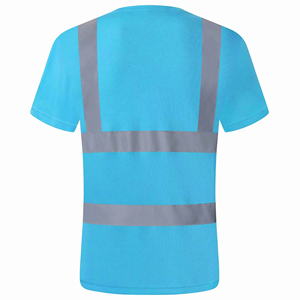 T-shirt de travail pour homme en coton 100% avec logo personnalisé, écologique, anti-rides, tricoté formel, réfléchissant, sécurité 2025 - Product Image 5
