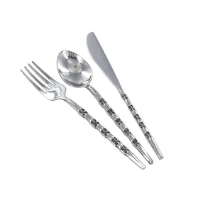 Cuillère en acier inoxydable solide faite à la main ustensile pour restaurant salade vaisselle cuillère meilleure vente vente - Product Image 1