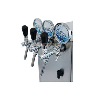 Enfriador de mostrador Polar de 3 vías de acero inoxidable para agua fría + temperatura ambiente + agua fría con gas, 50 l/h. Enfriamiento por banco de hielo - Product Image 3