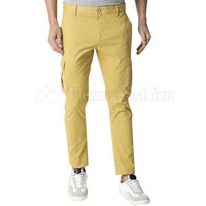 Meilleur prix Pantalon cargo décontracté pour hommes 100% coton léger taille moyenne motif droit nouveau design pour Streetwear adultes - Product Image 1