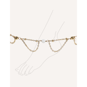 CUCOCUCA YXM A01 Tobillera de Acero Inoxidable Chapada en Oro con Piedra Natural, 3 Opciones de Color, Ajustable para Uso Diario, Envío en 48h a la UE - Product Image 1