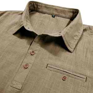 เสื้อโปโลสำหรับผู้ชายเสื้อแห้งเร็วระบายอากาศได้ดีเป็นมิตรกับสิ่งแวดล้อมผ้าเจอร์ซีย์ปักลายลายดีไซน์ทึบโลโก้ตามสั่ง - Product Image 3