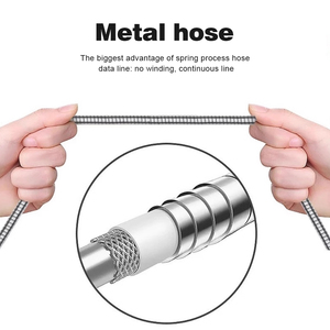 Câble USB Type-C vers Type-C 3,3 pieds 65W Charge et synchronisation rapides en aluminium tressé, téléphone portable universel, appareil et plus encore - Product Image 5