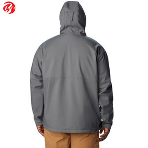 Veste Softshell à capuche tendance pour hommes fabriquée sur mesure de haute qualité imperméable chaud hiver meilleur matériel col montant printemps - Product Image 6