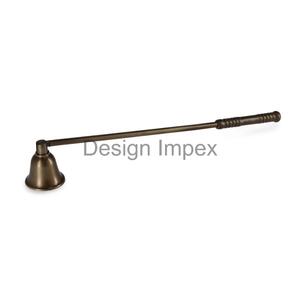 Metal Crafts Accent Candle Snuffer Agarre de madera Precio competitivo Vela hecha a mano Herramienta de apagado Candle Snuffer Hecho EN LA India - Product Image 4
