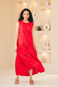 Maxi vestido de algodón 100% para mujer, patrón floral sólido, moda informal para damas, vestido largo lavable, precio razonable para otoño - Product Image 2