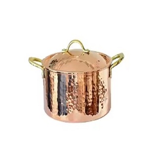 หม้อปรุงอาหารทำจากทองแดงที่อุ่นอาหารสำหรับงานปาร์ตี้ในโรงแรมโต๊ะบุฟเฟ่ต์จานโลหะปรับแต่งโลโก้แบบคลาสสิก - Product Image 1